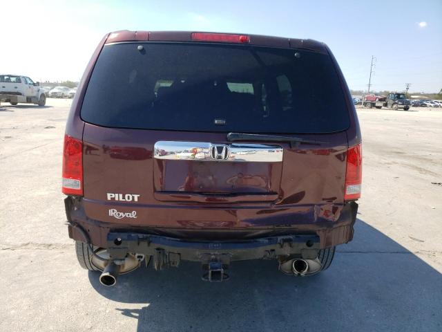 5FNYF3H4XDB016322 - 2013 HONDA PILOT EX BURGUNDY photo 6