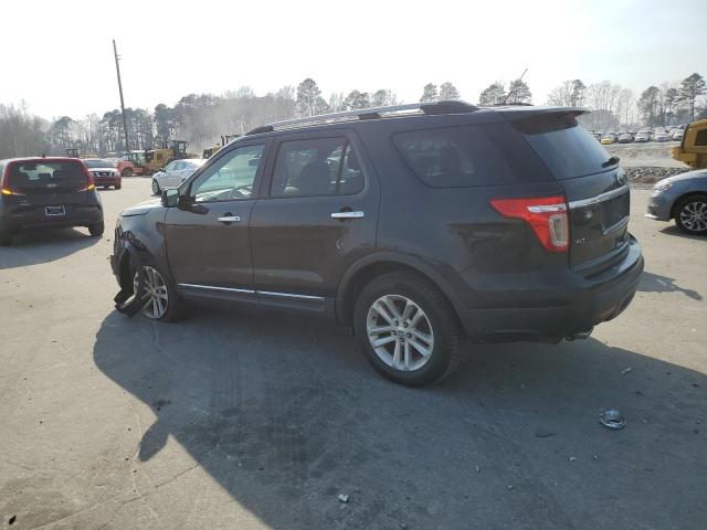 1FM5K8D87DGA02996 - 2013 FORD EXPLORER XLT BLACK photo 2