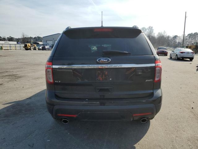 1FM5K8D87DGA02996 - 2013 FORD EXPLORER XLT BLACK photo 6