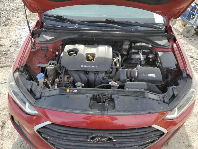 KMHD84LF3HU195495 - 2017 HYUNDAI ELANTRA SE RED photo 11