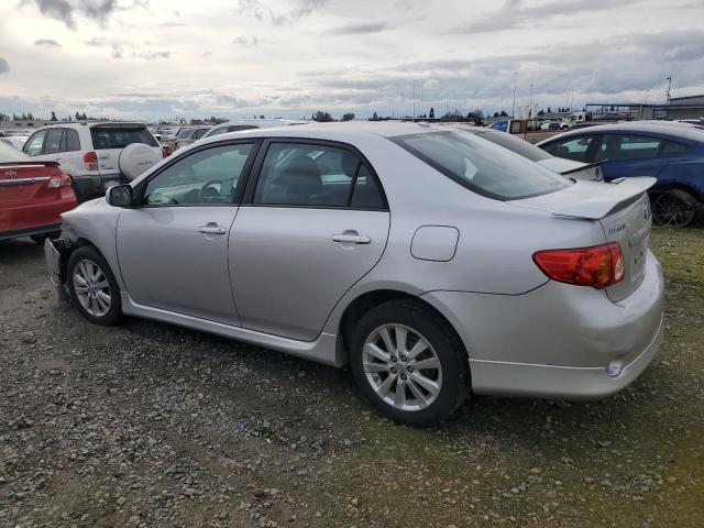 2T1BU4EE2AC468103 - 2010 TOYOTA COROLLA BASE SILVER photo 2