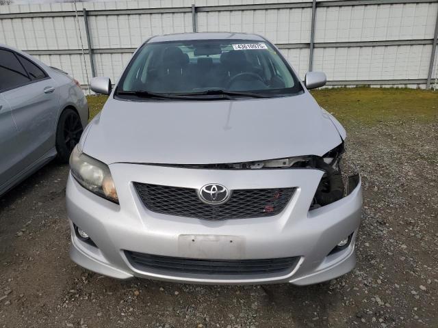 2T1BU4EE2AC468103 - 2010 TOYOTA COROLLA BASE SILVER photo 5