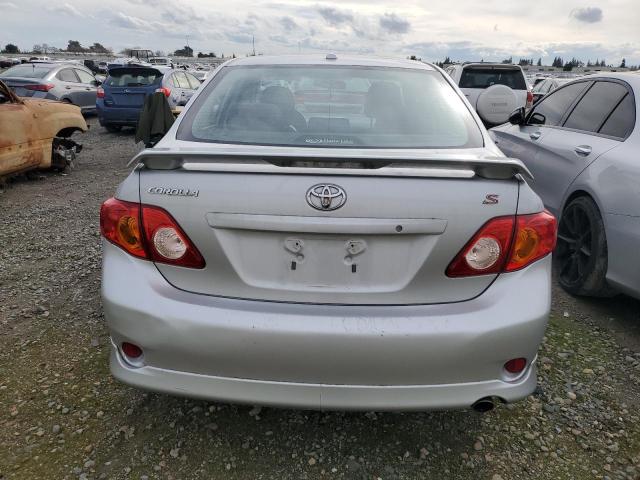 2T1BU4EE2AC468103 - 2010 TOYOTA COROLLA BASE SILVER photo 6