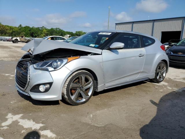 KMHTC6AE5DU115902 - 2013 HYUNDAI VELOSTER TURBO SILVER photo 1