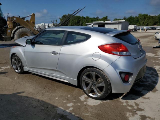 KMHTC6AE5DU115902 - 2013 HYUNDAI VELOSTER TURBO SILVER photo 2