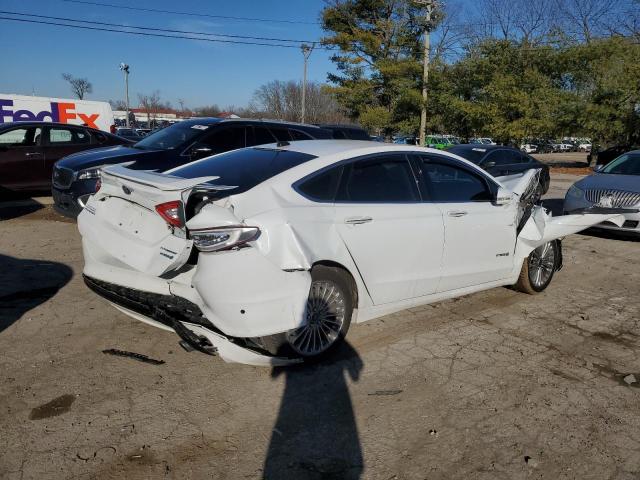 3FA6P0RUXER283919 - 2014 FORD FUSION TITANIUM HEV WHITE photo 3