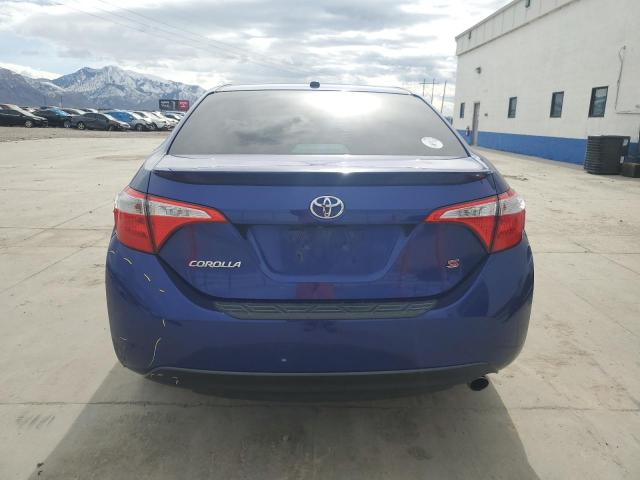 5YFBURHE1FP284156 - 2015 TOYOTA COROLLA L BLUE photo 6