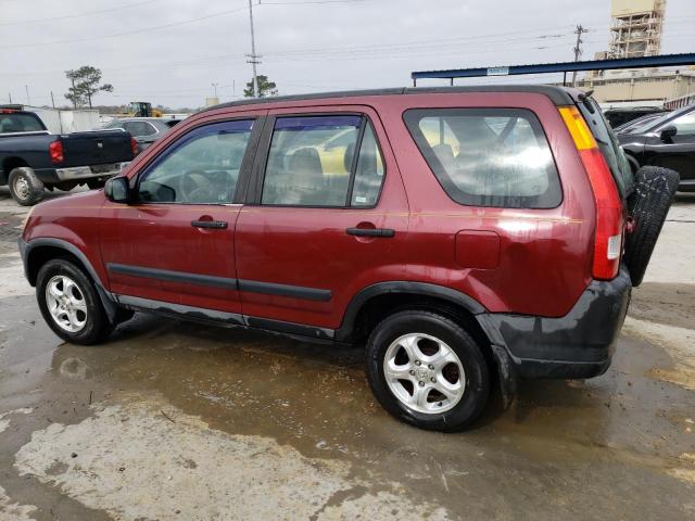 SHSRD78424U235561 - 2004 HONDA CR-V LX BURGUNDY photo 2