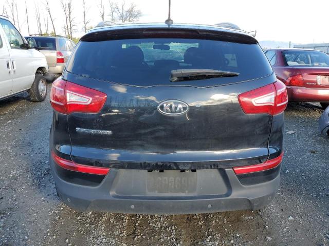 KNDPBCA27B7041889 - 2011 KIA SPORTAGE LX BLACK photo 6