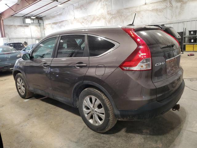 2HKRM4H77EH657201 - 2014 HONDA CR-V EXL GRAY photo 2