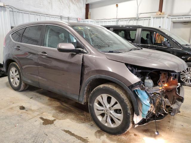 2HKRM4H77EH657201 - 2014 HONDA CR-V EXL GRAY photo 4