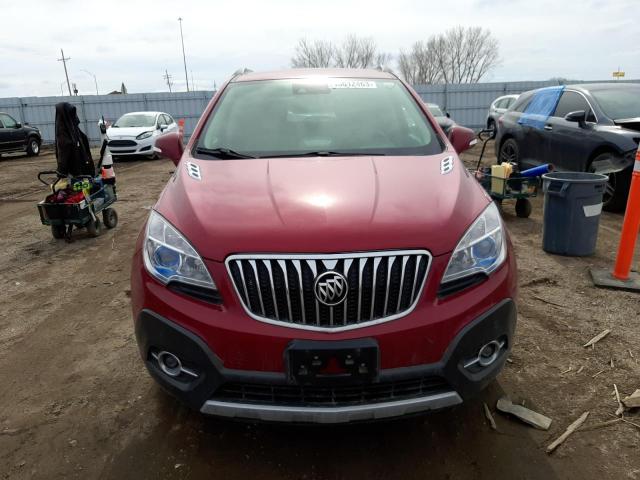 KL4CJHSB8EB782349 - 2014 BUICK ENCORE PREMIUM RED photo 5