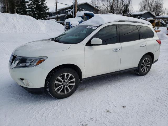 5N1AR2MM7DC648017 - 2013 NISSAN PATHFINDER S WHITE photo 1