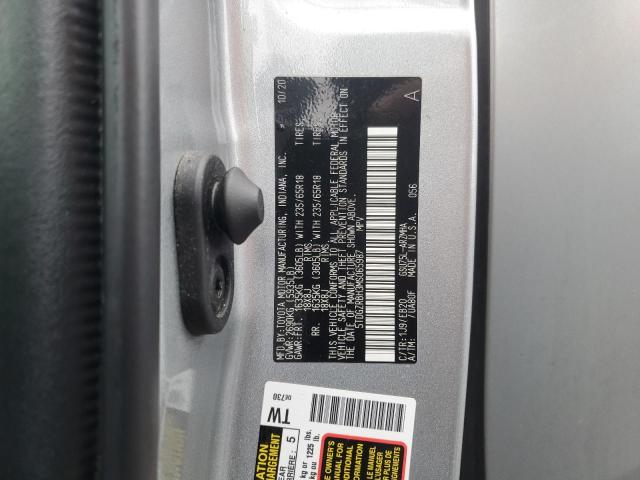 5TDGZRBH3MS065987 - 2021 TOYOTA HIGHLANDER XLE GRAY photo 13