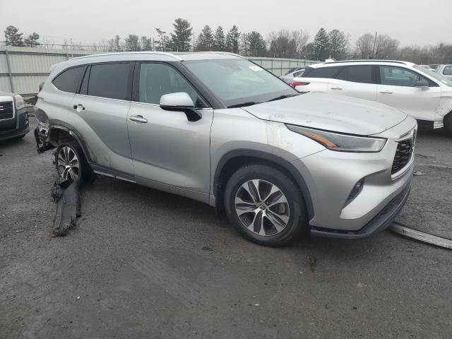 5TDGZRBH3MS065987 - 2021 TOYOTA HIGHLANDER XLE GRAY photo 4