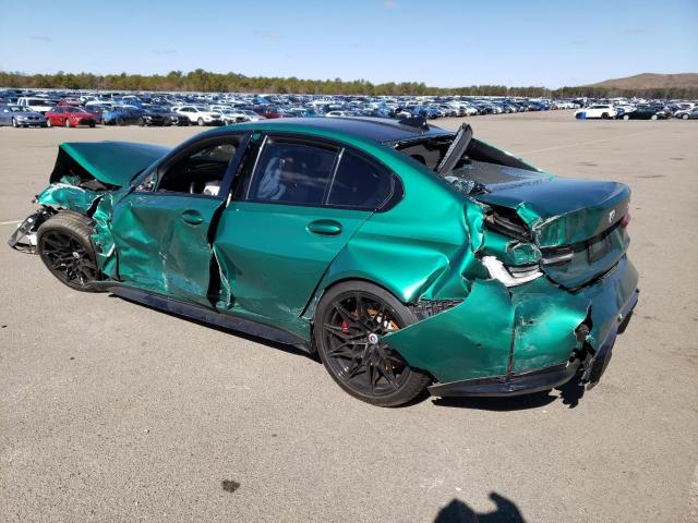 WBS33AY04MFL25664 - 2021 BMW M3 COMPETITION მწვანე ფოტო 2