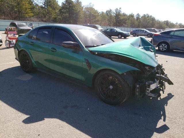 WBS33AY04MFL25664 - 2021 BMW M3 COMPETITION მწვანე ფოტო 4