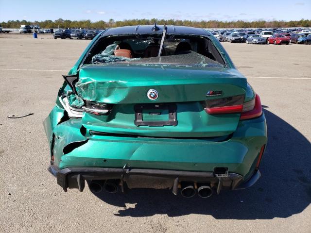 WBS33AY04MFL25664 - 2021 BMW M3 COMPETITION მწვანე ფოტო 6