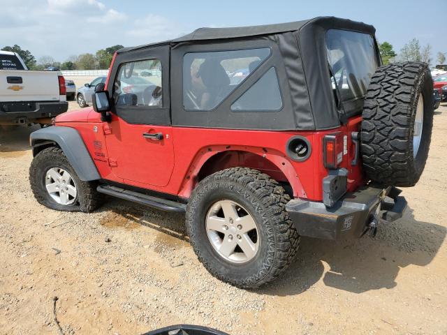 1C4GJWAG2EL190030 - 2014 JEEP WRANGLER SPORT RED photo 2