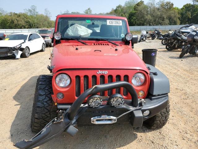 1C4GJWAG2EL190030 - 2014 JEEP WRANGLER SPORT RED photo 5