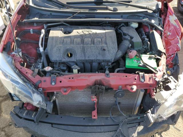 2T1BURHE3HC844147 - 2017 TOYOTA COROLLA L RED photo 11