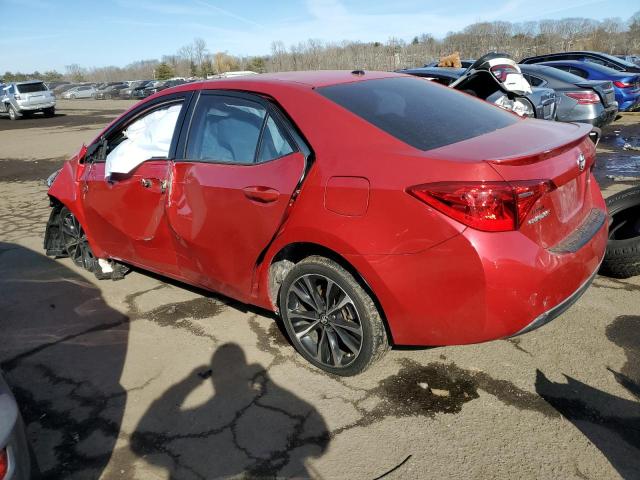 2T1BURHE3HC844147 - 2017 TOYOTA COROLLA L RED photo 2