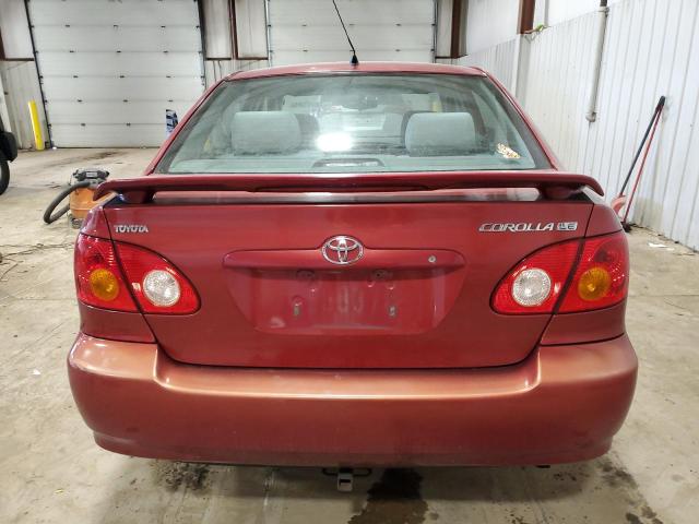 2T1BR32E84C286314 - 2004 TOYOTA COROLLA CE RED photo 6