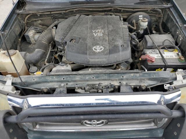 5TEJU4GN5AZ687012 - 2010 TOYOTA TACOMA DOUBLE CAB PRERUNNER GREEN photo 11