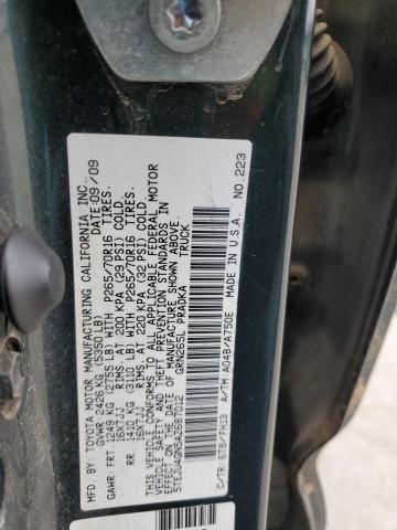 5TEJU4GN5AZ687012 - 2010 TOYOTA TACOMA DOUBLE CAB PRERUNNER GREEN photo 12