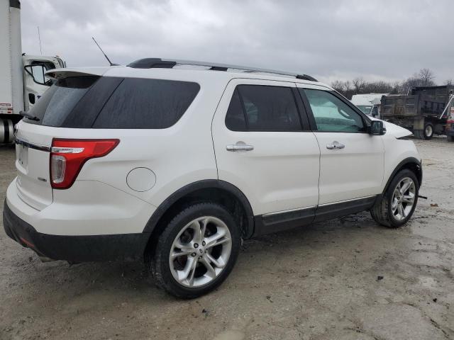 1FM5K8F88DGA11221 - 2013 FORD EXPLORER LIMITED WHITE photo 3