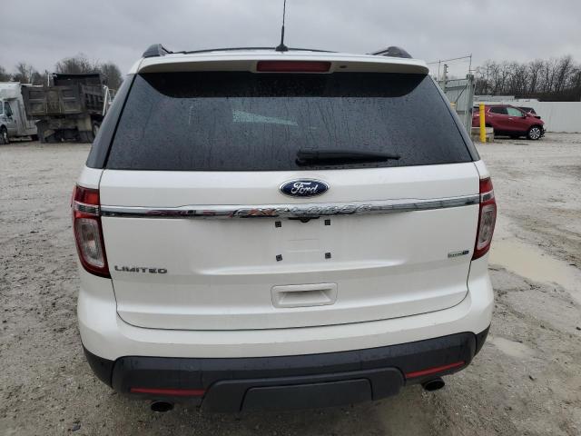 1FM5K8F88DGA11221 - 2013 FORD EXPLORER LIMITED WHITE photo 6