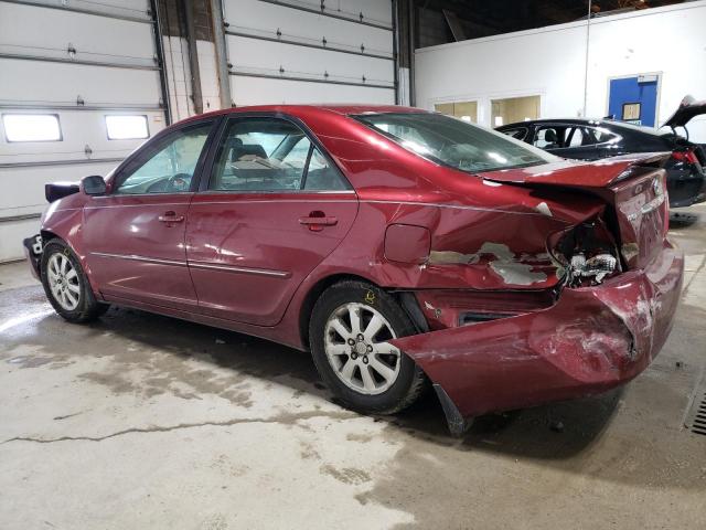 JTDBE30K330207368 - 2003 TOYOTA CAMRY LE MAROON photo 2