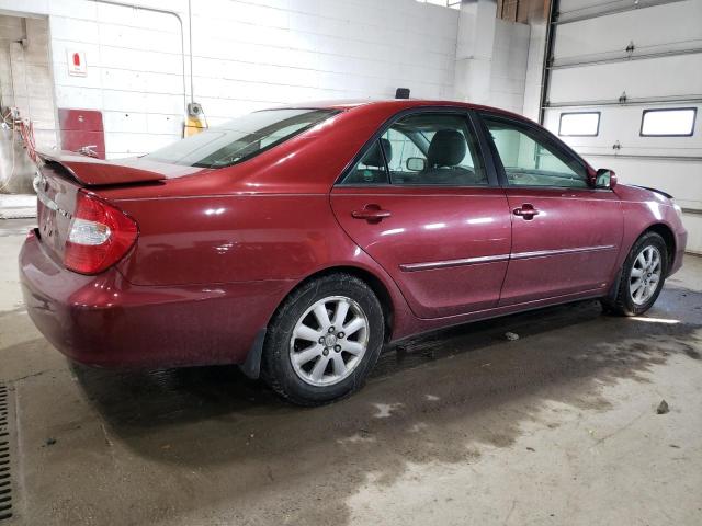 JTDBE30K330207368 - 2003 TOYOTA CAMRY LE MAROON photo 3