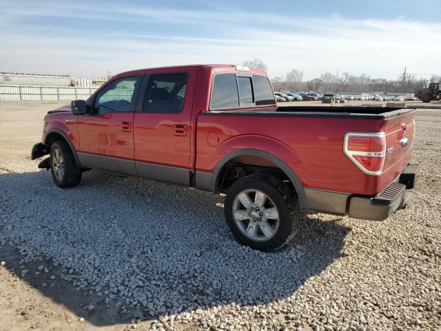 1FTPW14V69FA74980 - 2009 FORD F150 SUPERCREW RED photo 2