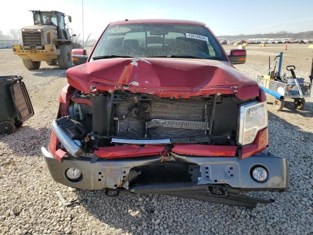 1FTPW14V69FA74980 - 2009 FORD F150 SUPERCREW RED photo 5