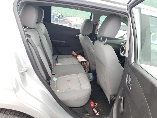 1G1JA6EH5C4111815 - 2012 CHEVROLET SONIC LS Gümüş foto 10