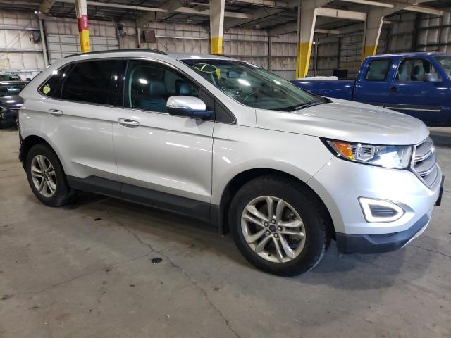 2FMPK4J94HBB19592 - 2017 FORD EDGE SEL SILVER photo 4