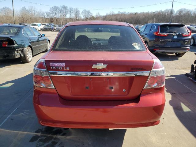 KL1TD56628B052019 - 2008 CHEVROLET AVEO BASE RED photo 6