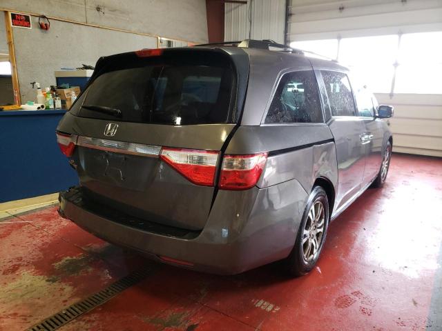 5FNRL5H46BB100272 - 2011 HONDA ODYSSEY EX CHARCOAL photo 4