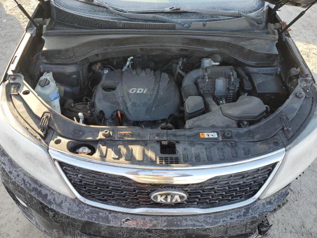 5XYKTDA61FG639081 - 2015 KIA SORENTO LX BLACK photo 12