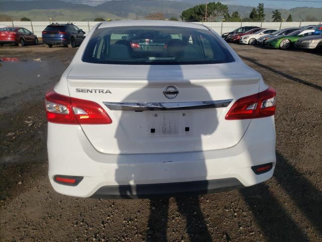 3N1AB7AP7KY209797 - 2019 NISSAN SENTRA S WHITE photo 6