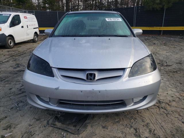 2HGES26795H502106 - 2005 HONDA CIVIC EX SILVER photo 5