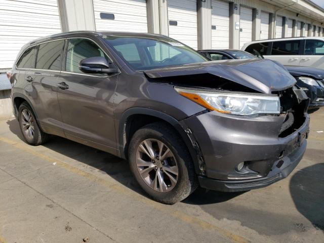 5TDKKRFH6FS092659 - 2015 TOYOTA HIGHLANDER XLE CHARCOAL photo 4