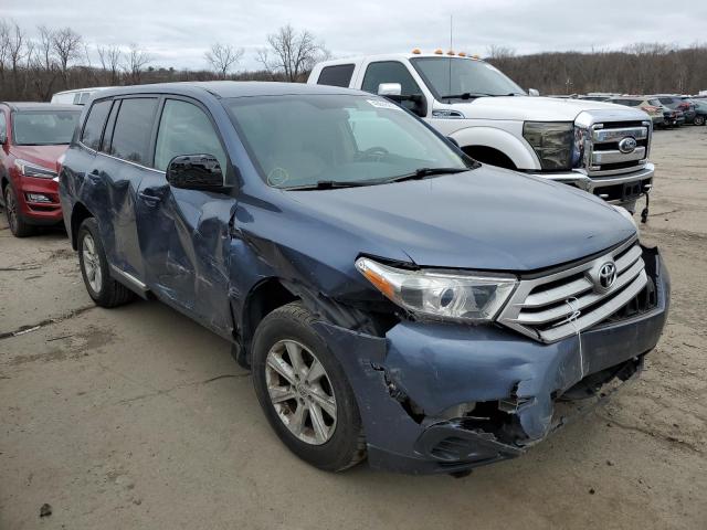 5TDZA3EHXDS044840 - 2013 TOYOTA HIGHLANDER BASE أزرق صورة 4