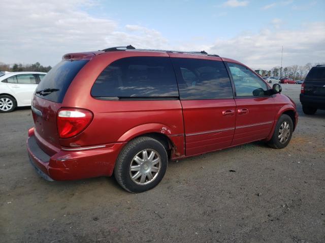 2C4GP64L35R174157 - 2005 CHRYSLER TOWN & COU LIMITED RED photo 3