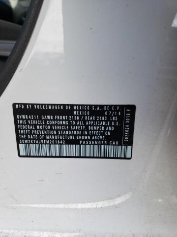 3VW2K7AJ5FM201642 - 2015 VOLKSWAGEN JETTA BASE Ağ foto 12