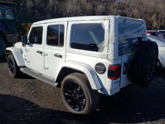 1C4JJXP6XNW236020 - 2022 JEEP WRANGLER U SAHARA 4XE WHITE photo 2