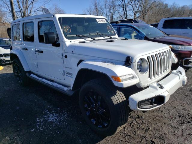 1C4JJXP6XNW236020 - 2022 JEEP WRANGLER U SAHARA 4XE WHITE photo 4
