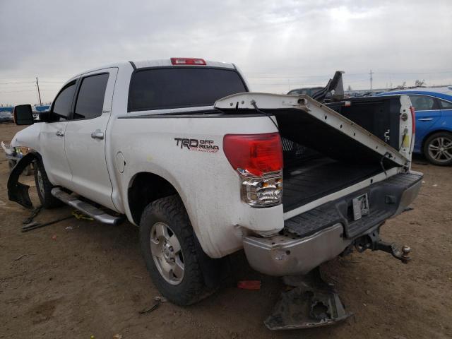 5TFHY5F10AX103193 - 2010 TOYOTA TUNDRA CREWMAX LIMITED WHITE photo 2