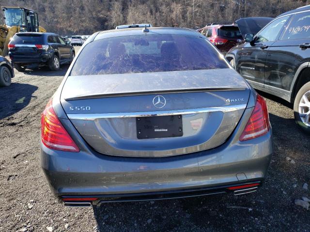 WDDUG8FB1HA313476 - 2017 MERCEDES-BENZ S 550 4MATIC GRAY photo 6